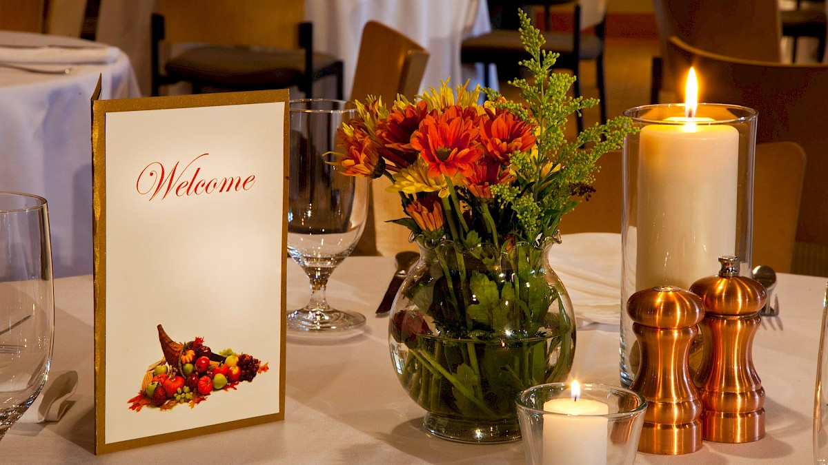 A table setting with a 