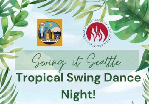 A tropical swing dance night in Seattle happening on September 25th from 6-9 PM at Sparkman Cellars, organized by a local community group.
