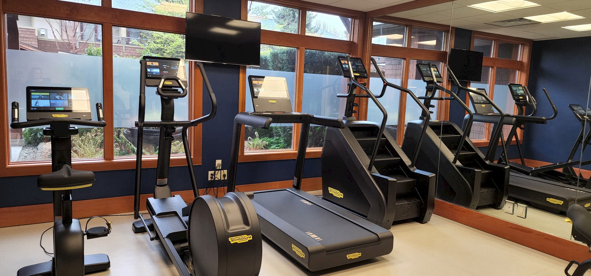 Gym equipment: Stationary Bike, Treadmill & Stairmaster